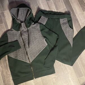 Vintage Stanzino Women’s Size Large 2 Piece Green Track Suit